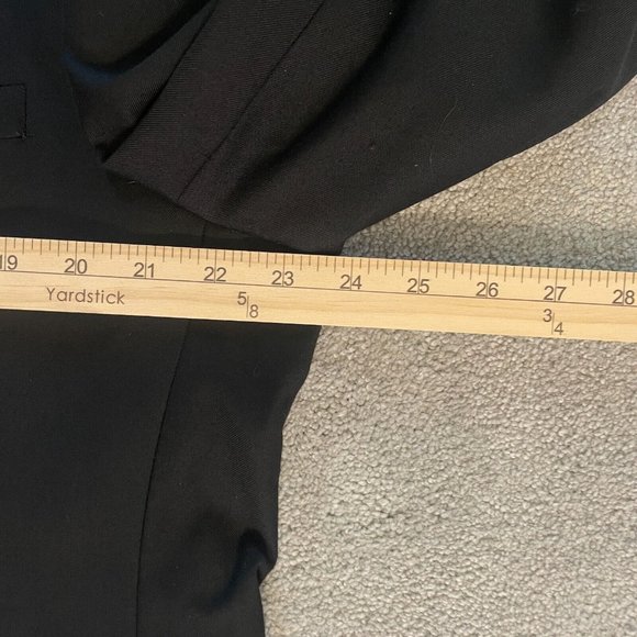 Tazio Italy Blazer Sports Coat Men's 46L Black Super 120's Wool Hand Tailored - Picture 14 of 16